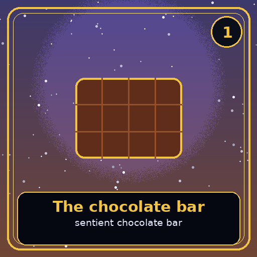 The chocolate bar