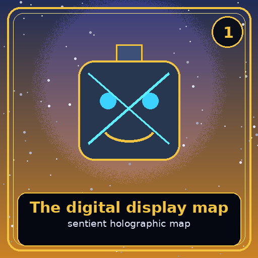 The digital display map