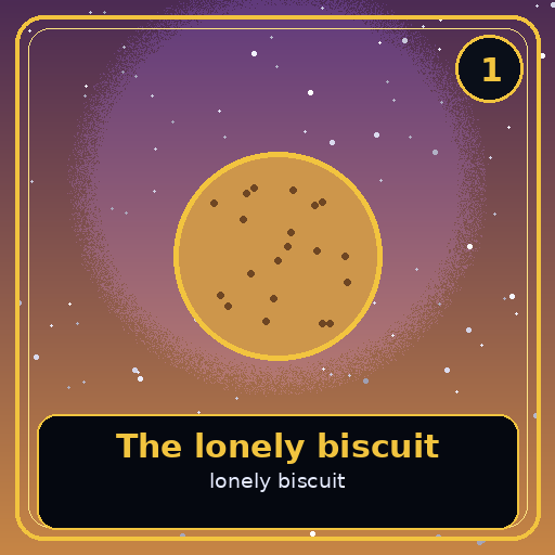 The lonely biscuit