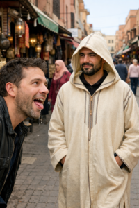 Moorish people in the high street audio single