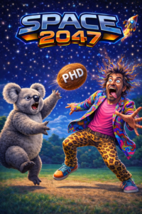 Space 2047 the book featuring coconuts