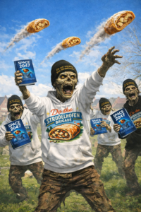 Keep an eye out for Zombies doing the strudelhofen!