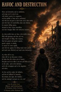 Havoc and destruction poem